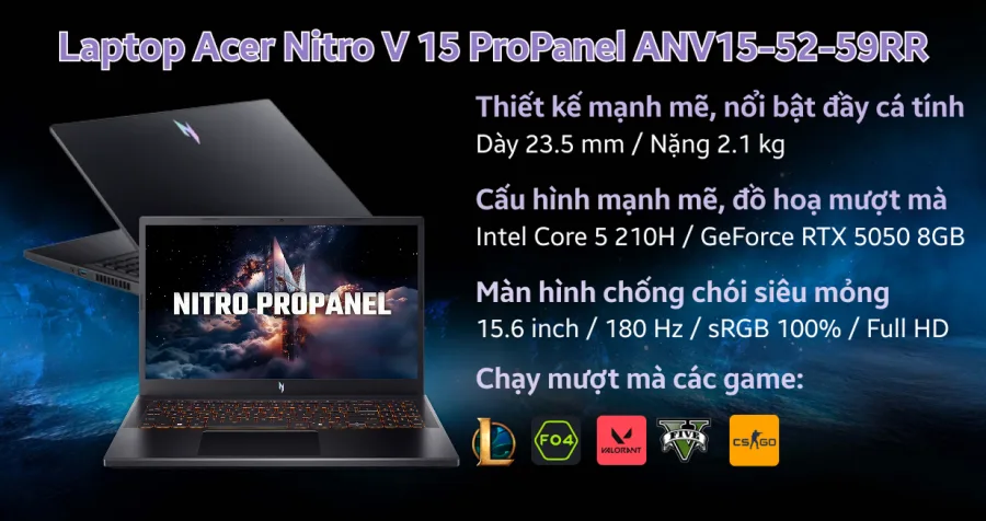 Acer Gaming Nitro ProPanel ANV15-52-59RR – ảnh 2