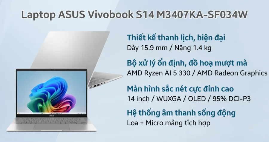 ASUS Vivobook S14 M3407KA-SF034W – ảnh 11