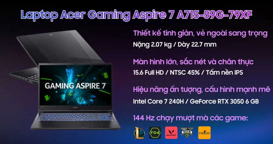 Acer Gaming Aspire 7 A715-59G-79XF – ảnh 12
