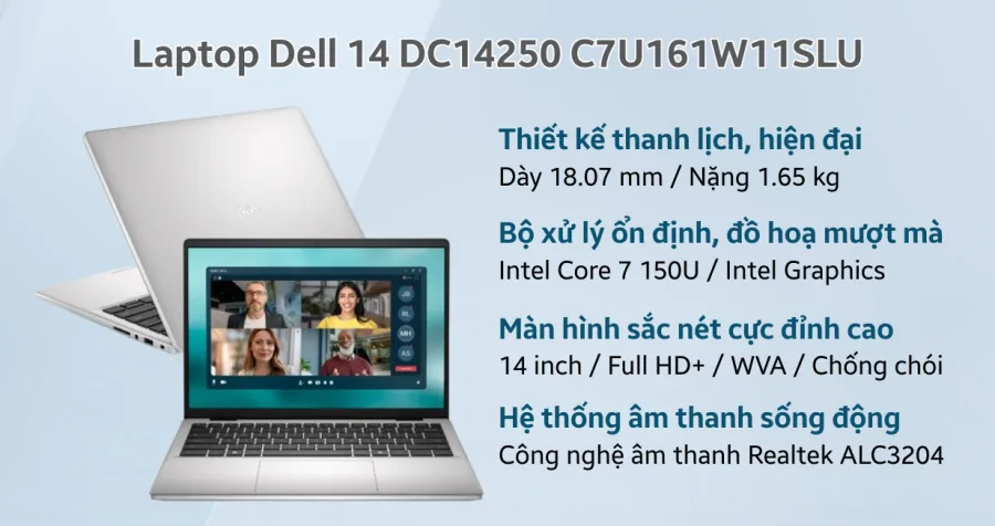 Dell 14 DC14250 C7U161W11SLU – ảnh 11
