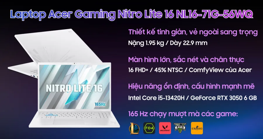 Acer Gaming Nitro Lite 16 NL16-71G-56WQ – ảnh 10