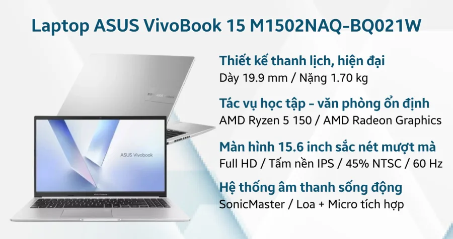 ASUS VivoBook 15 M1502NAQ-BQ021W – ảnh 8