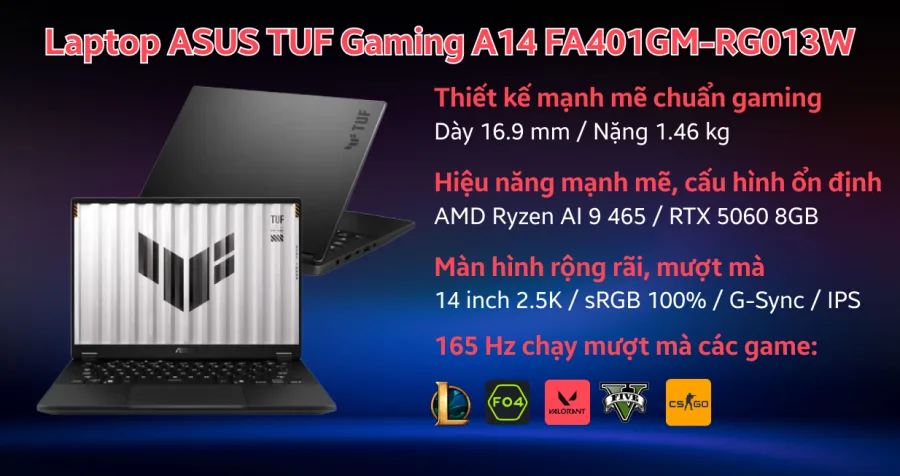 ASUS TUF Gaming A14 FA401GM-RG013W – ảnh 12