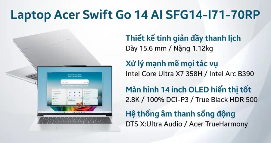 Acer Swift Go 14 AI SFG14-I71-70RP – ảnh 12