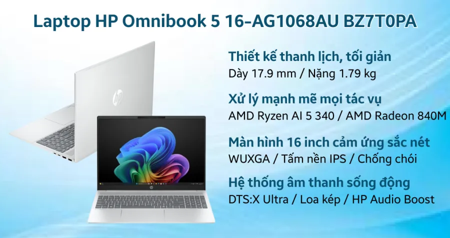 HP Omnibook 5 16-AG1068AU BZ7T0PA – ảnh 7