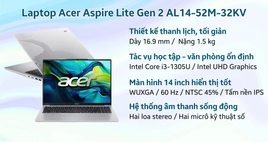 Acer Aspire Lite Gen 2 AL14-52M-32KV – ảnh 10