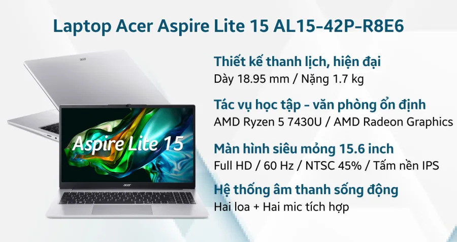 Acer Aspire Lite 15 AL15-42P-R8E6 – ảnh 11