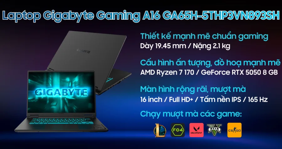 Gigabyte Gaming A16 GA65H-5THP3VN893SH – ảnh 12