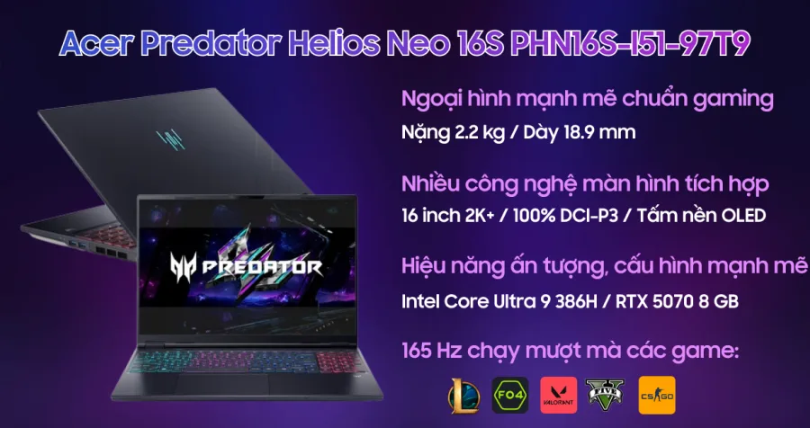 Acer Predator Helios Neo 16S PHN16S-I51-97T9 – ảnh 12