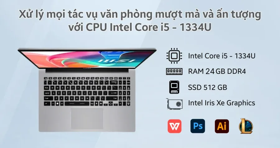 MSI Modern 14 F13MG-466VN – ảnh 2