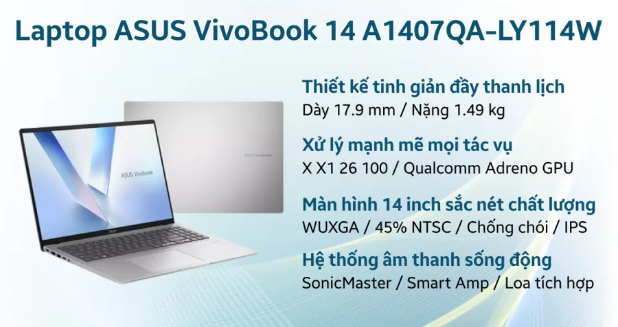 ASUS VivoBook 14 A1407QA-LY114W – ảnh 12