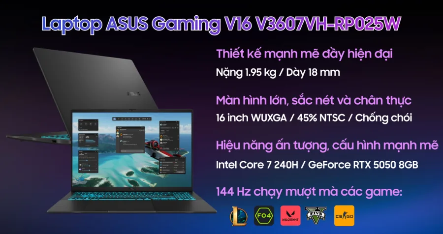 ASUS Gaming V16 V3607VH-RP025W – ảnh 9