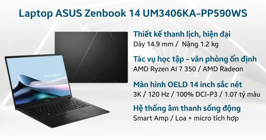 ASUS Zenbook 14 UM3406KA-PP590WS – ảnh 11