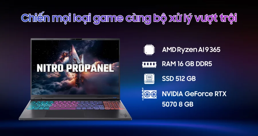 Acer Gaming Nitro ProPanel AN16S-61-R193 – ảnh 3