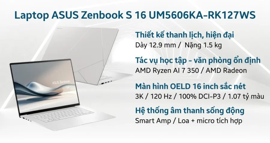ASUS Zenbook S 16 UM5606KA-RK127WS – ảnh 7