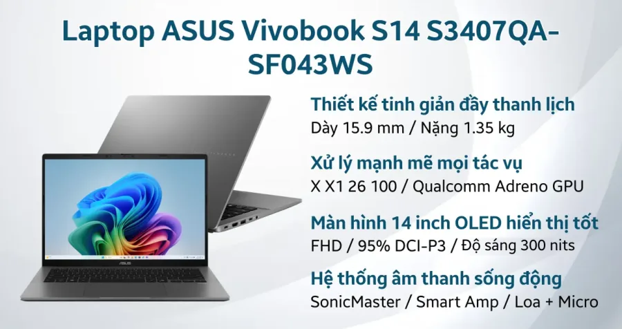 ASUS Vivobook S14 S3407QA-SF043WS – ảnh 2