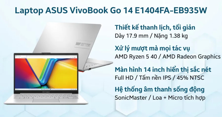 ASUS VivoBook Go 14 E1404FA-EB935W – ảnh 8