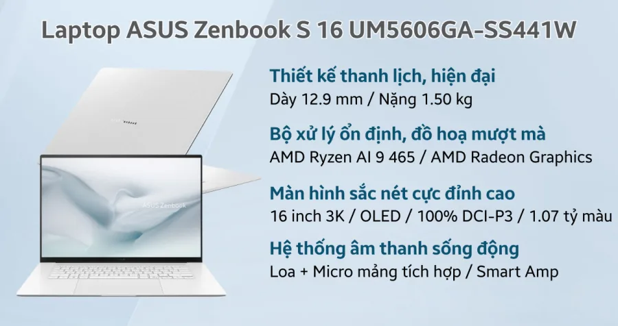 ASUS Zenbook S 16 UM5606GA-SS441W – ảnh 11