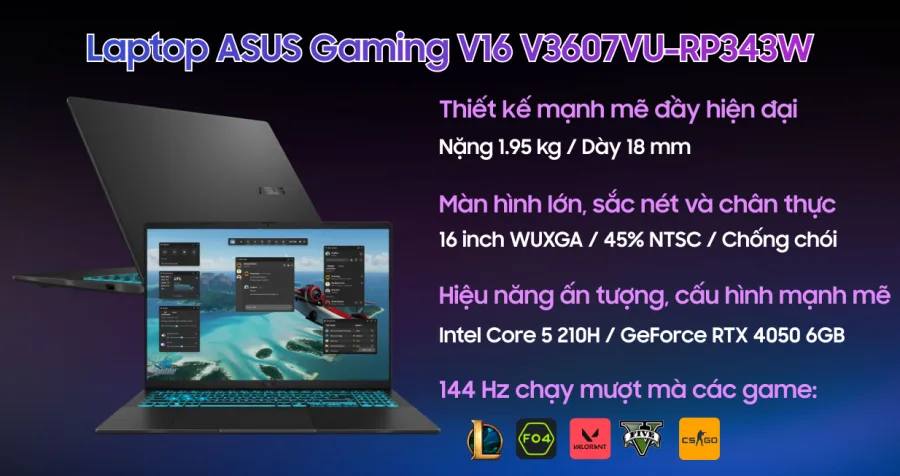 ASUS Gaming V16 V3607VU-RP343W – ảnh 9