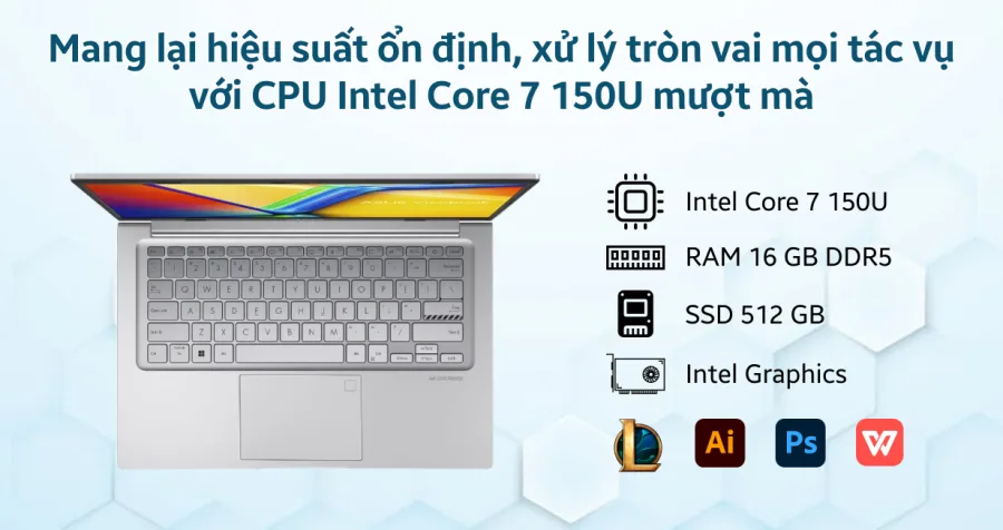 ASUS Vivobook 14 X1404VA-EB355W – ảnh 12
