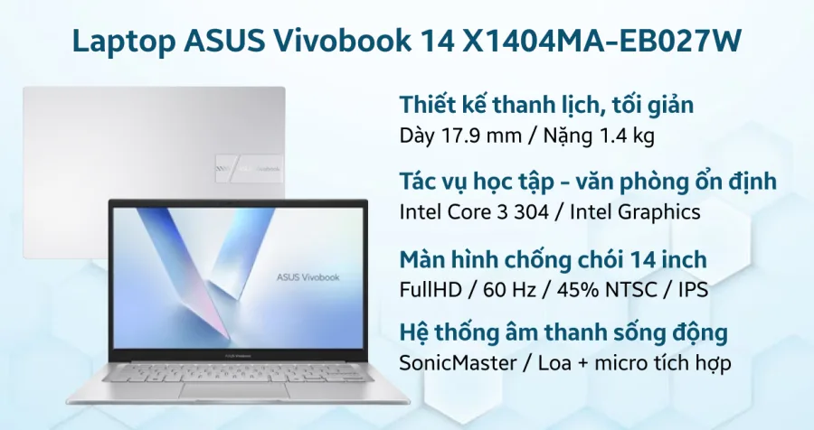ASUS Vivobook 14 X1404MA-EB027W – ảnh 8