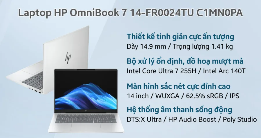 HP OmniBook 7 14-FR0024TU C1MN0PA – ảnh 7