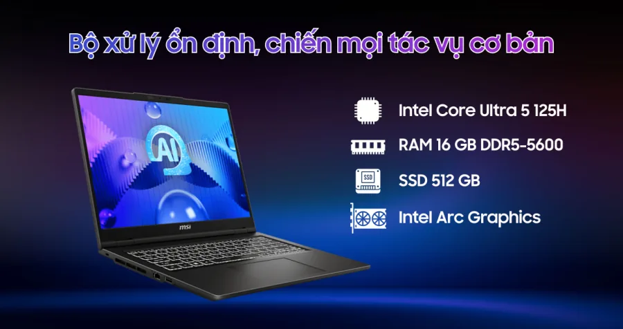 MSI Venture 14 AI A1MG-005VN – ảnh 2
