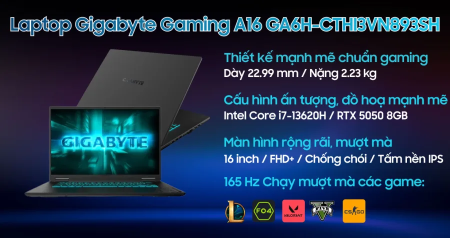 Gigabyte Gaming A16 GA6H-CTHI3VN893SH – ảnh 2
