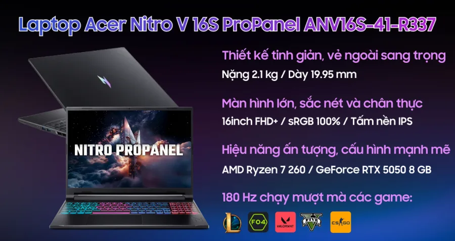 Acer Gaming Nitro ProPanel ANV16S-41-R337 – ảnh 2