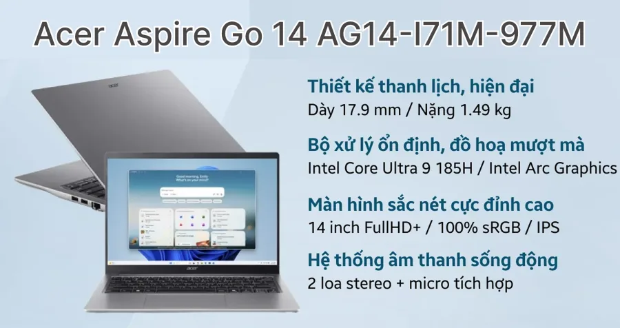 Acer Aspire Go 14 AG14-I71M-977M – ảnh 2