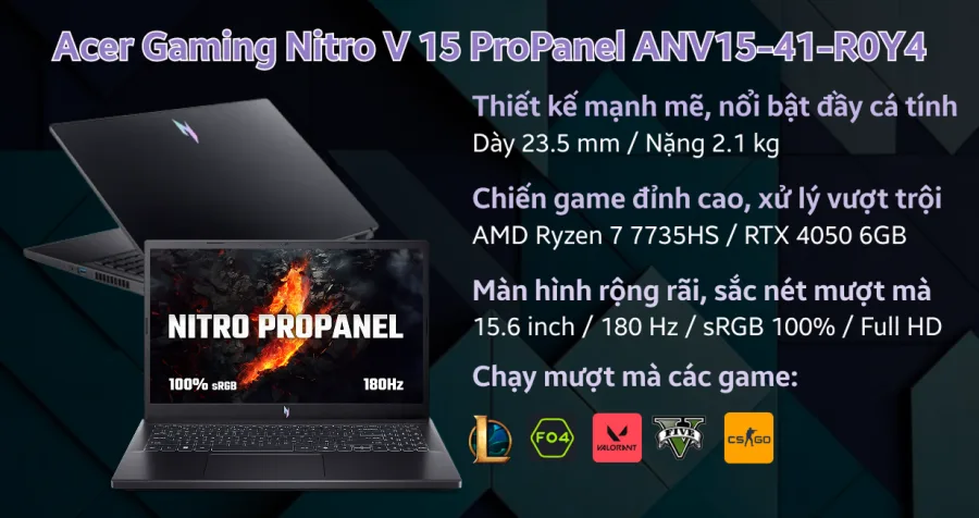 Acer Gaming Nitro ProPanel ANV15-41-R0Y4 – ảnh 2
