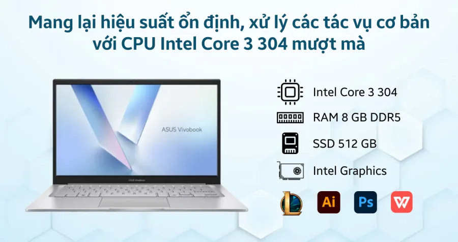 ASUS Vivobook 14 X1404MA-EB027W – ảnh 9