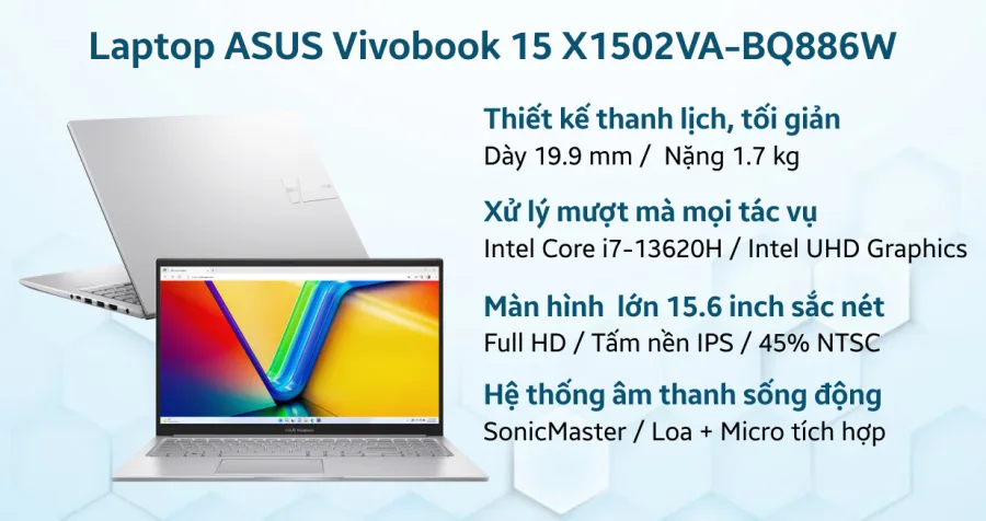ASUS Vivobook 15 X1502VA-BQ886W – ảnh 2