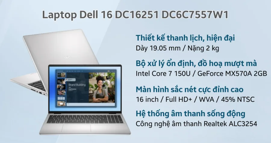 Dell 16 DC16251 DC6C7557W1 – ảnh 2