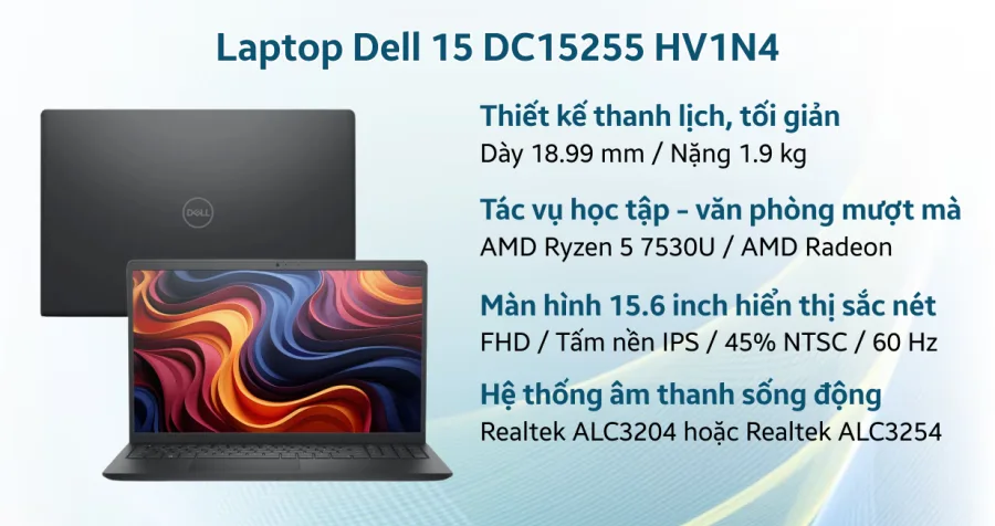 Dell 15 DC15255 HV1N4 - Nhập khẩu chính hãng – ảnh 2