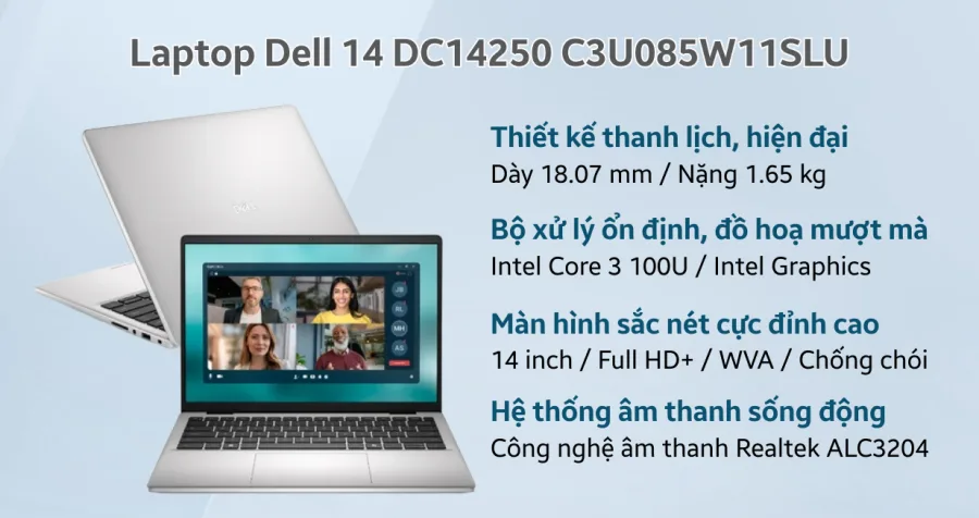 Dell 14 DC14250 C3U085W11SLU – ảnh 11