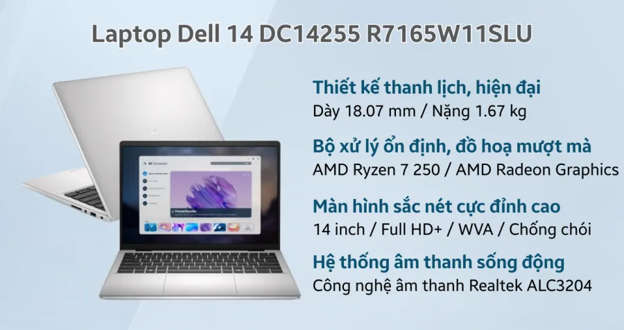 Dell 14 DC14255 R7165W11SLU – ảnh 11
