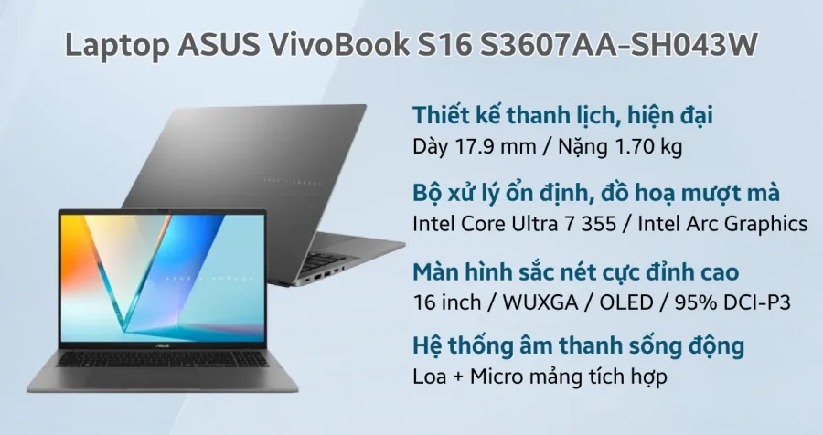 ASUS VivoBook S16 S3607AA-SH043W – ảnh 12
