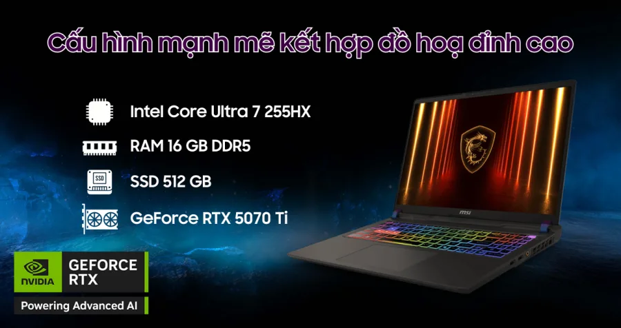 MSI Vector 16 HX AI A2XWHG-010VN – ảnh 3