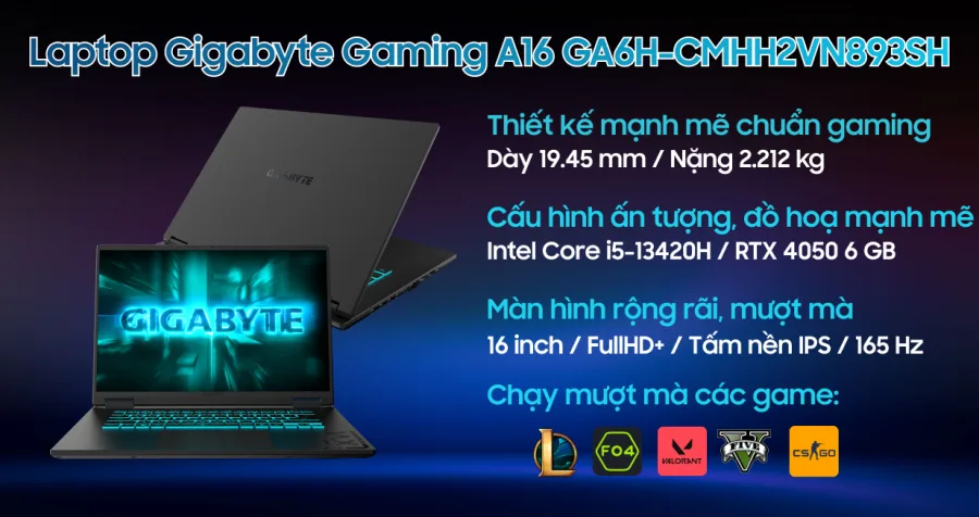 Gigabyte Gaming A16 GA6H-CMHH2VN893SH – ảnh 2