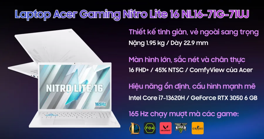 Acer Gaming Nitro Lite 16 NL16-71G-71UJ – ảnh 12
