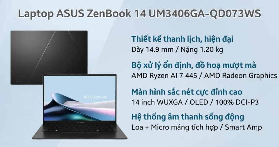 ASUS ZenBook 14 UM3406GA-QD073WS – ảnh 10