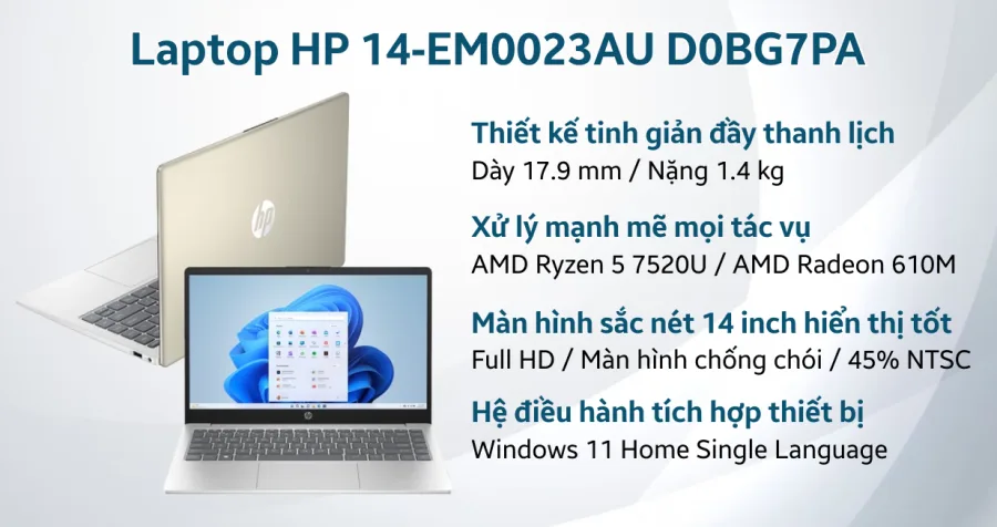 HP 14‑EM0023AU D0BG7PA – ảnh 2