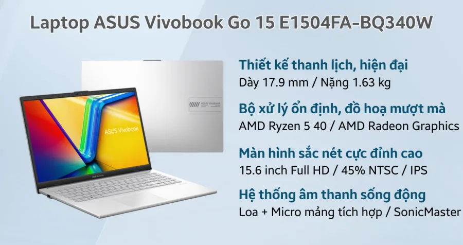 ASUS Vivobook Go 15 E1504FA-BQ340W – ảnh 9