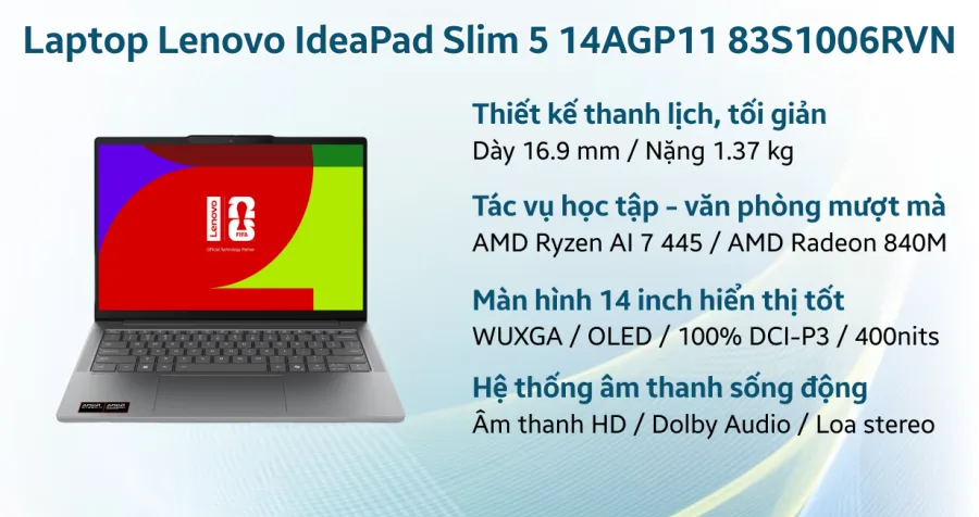 Lenovo IdeaPad Slim 5 14AGP11 83S1006RVN – ảnh 8