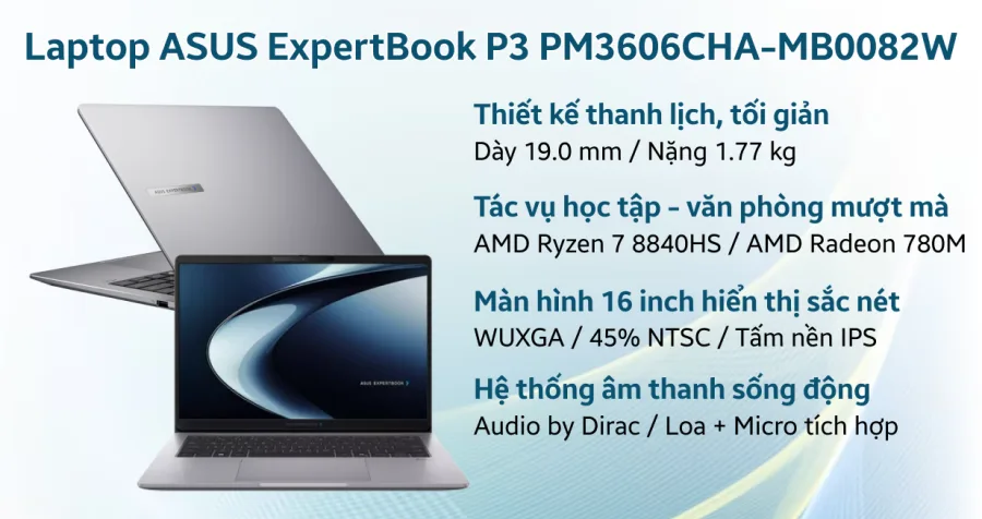 ASUS ExpertBook P3 PM3606CHA-MB0082W – ảnh 8