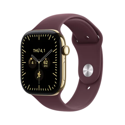 Apple Watch Series 12 GPS + Cellular 42mm viền Titanium dây silicone